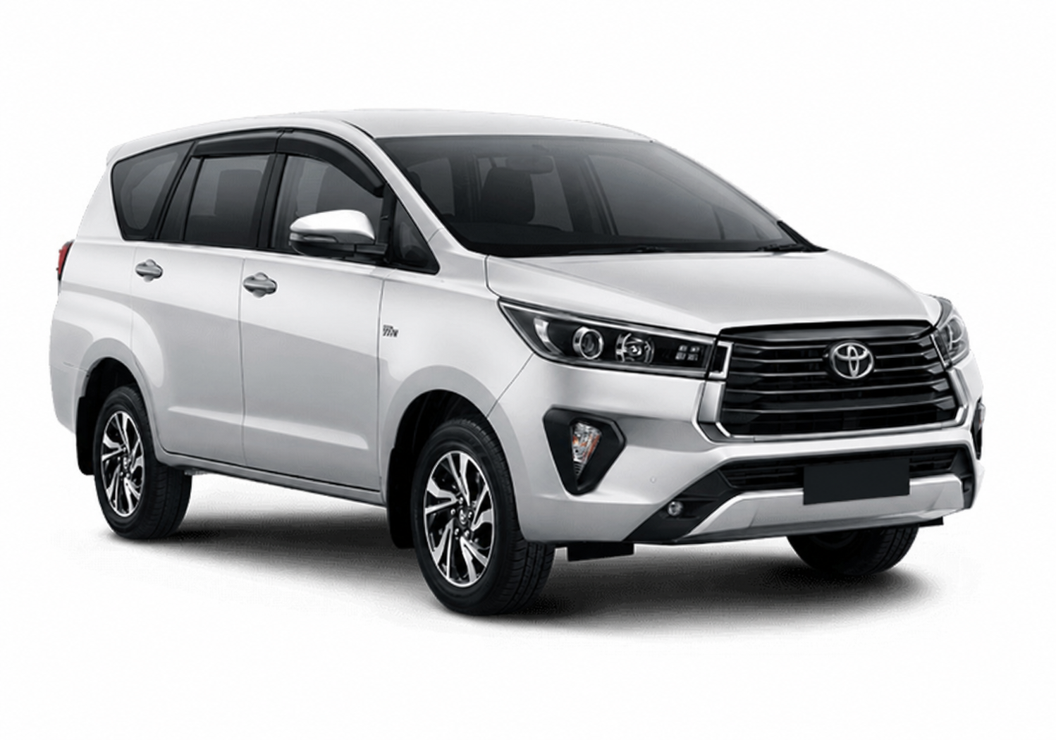 Innova Crysta premium taxi without visible registration plate