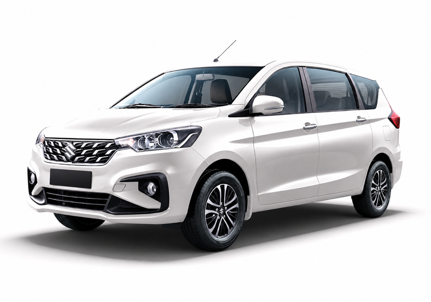 Maruti Suzuki Ertiga taxi without visible registration plate