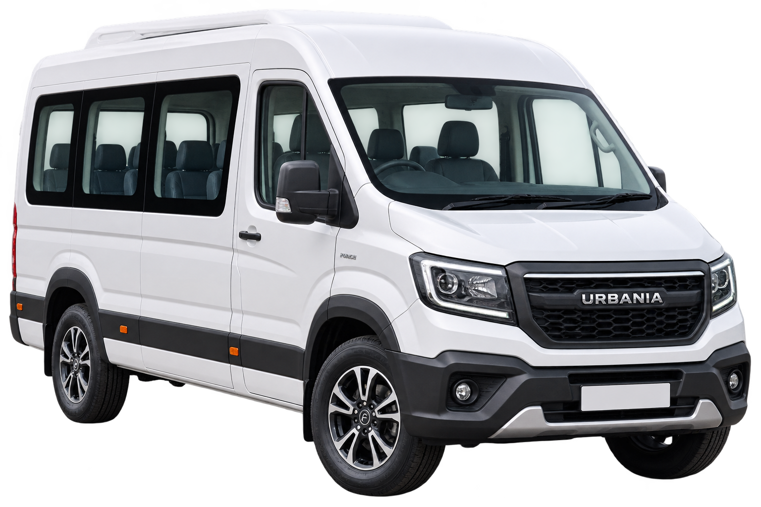 Force Urbania premium taxi without visible registration plate