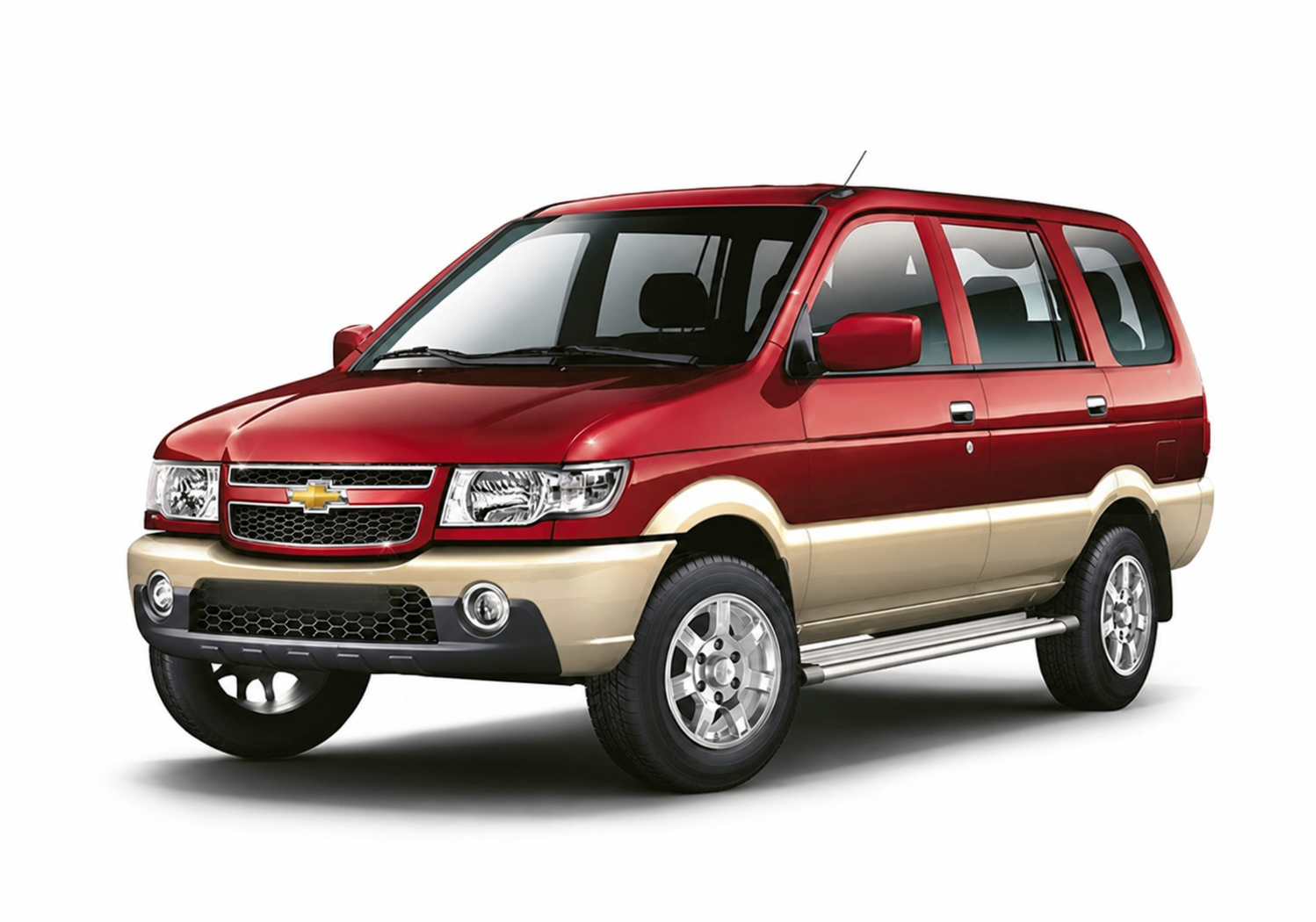 Chevrolet Tavera taxi without visible registration plate